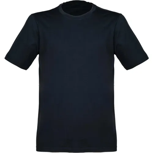 Vintage Blaues T-Shirt mit seitlichen Öffnungen , Herren, Größe: 3XL - Gran Sasso - Modalova