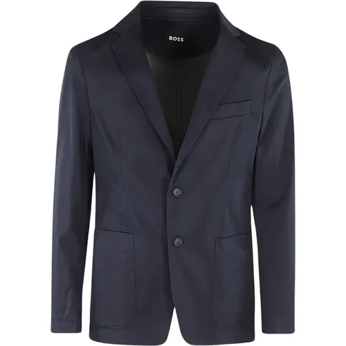 Stretch Cotton Jacket , male, Sizes: M, XL, L - Hugo Boss - Modalova