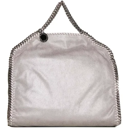 Grey Falabella Foldover Tote Bag , female, Sizes: ONE SIZE - Stella Mccartney - Modalova