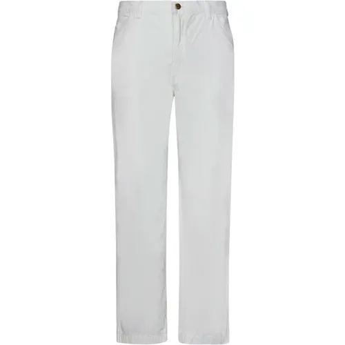 Weiße Jeans mit Logo Label und Weitem Beinschnitt - Polo Ralph Lauren - Modalova