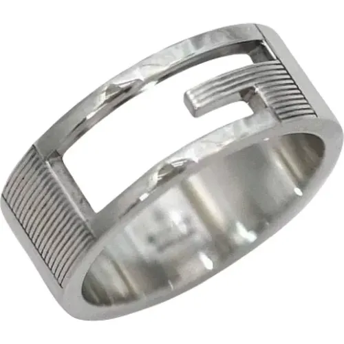 Pre-owned Silver rings , female, Sizes: ONE SIZE - Gucci Vintage - Modalova