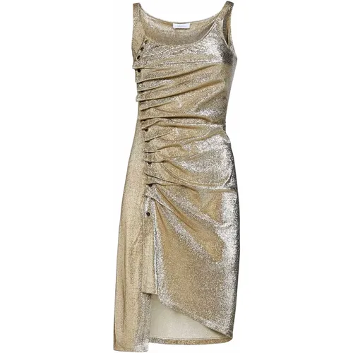 Dresses Golden , female, Sizes: XS - Paco Rabanne - Modalova