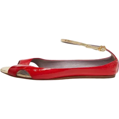 Pre-owned Leather flats , female, Sizes: 6 UK - Anya Hindmarch Pre-owned - Modalova