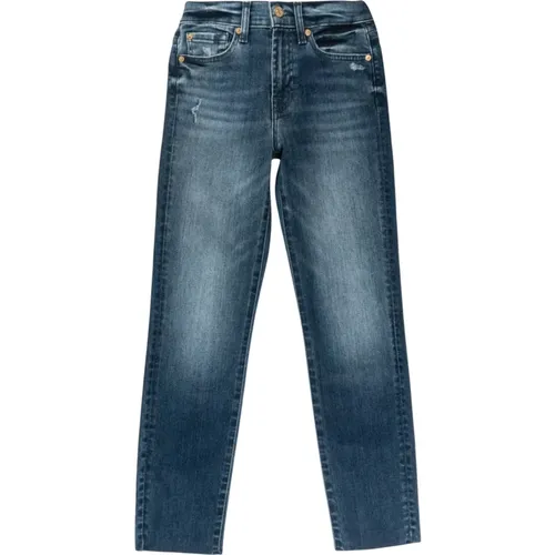 Schmale Denim Knöchel Jeans , Herren, Größe: 2XS - 7 For All Mankind - Modalova