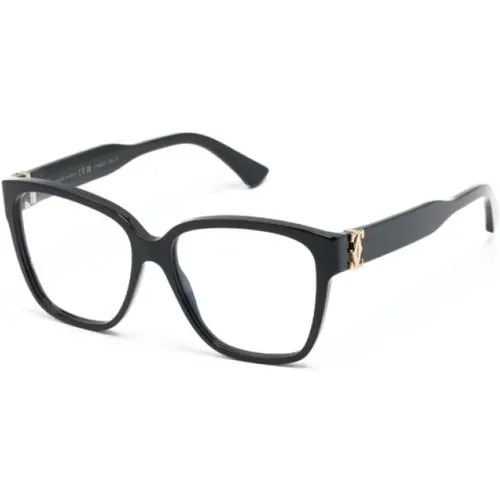 Schwarze Optische Brille, vielseitig und stilvoll , Damen, Größe: 55 MM - Cartier - Modalova