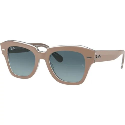 State Street Sonnenbrille Blau Verlauf Grau , unisex, Größe: 49 MM - Ray-Ban - Modalova