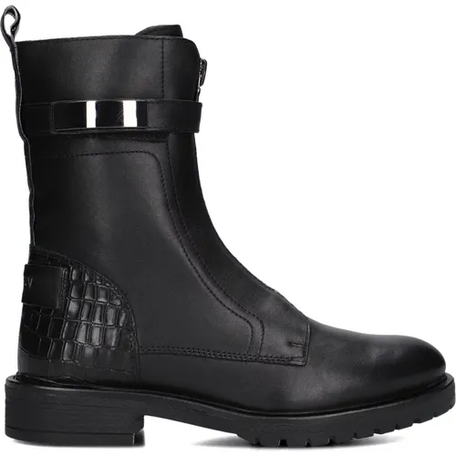 Schwarze Leder Stiefeletten Notre-v - Notre-v - Modalova