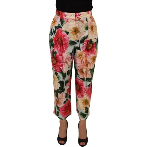 Cropped Hosen , Damen, Größe: 2XS - Dolce & Gabbana - Modalova