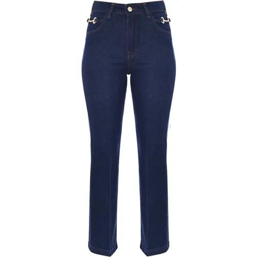 Metal Hook Waistline Jeans , Damen, Größe: W28 - Kocca - Modalova