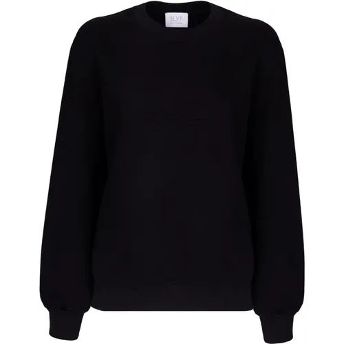 Oversized Crewneck Sweatshirt with Embroidery , female, Sizes: 2XS, S, L, XL - MVP wardrobe - Modalova