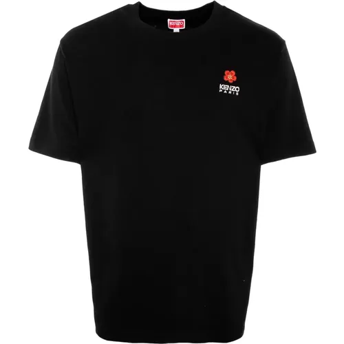 T-Shirt Boke Flower Crest , Herren, Größe: XL - Kenzo - Modalova