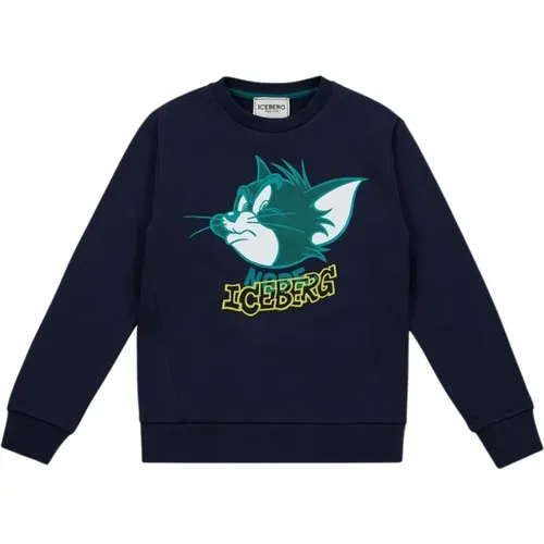 Kids - crewneck sweatshirt with Tom junior collection - Iceberg - Modalova