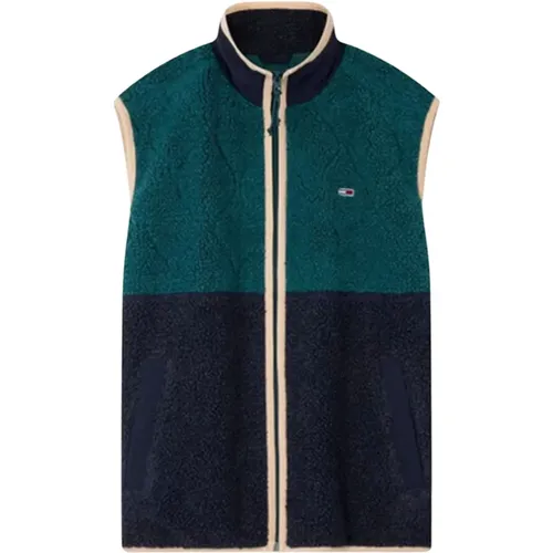 Teddy Fleece Gilet , male, Sizes: M - Tommy Hilfiger - Modalova