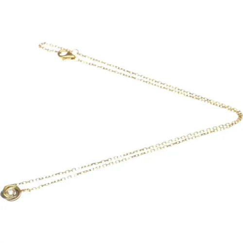 Pre-owned Gold necklaces , female, Sizes: ONE SIZE - Cartier Vintage - Modalova