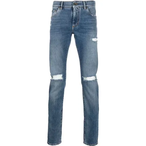 Slim-fit Jeans , male, Sizes: XL, 2XL, L - Dolce & Gabbana - Modalova