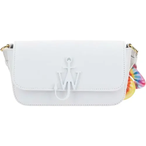 Leather Shoulder Bag with Tie-Dye Chain , female, Sizes: ONE SIZE - JW Anderson - Modalova
