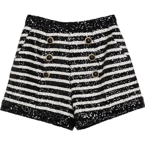 Short Denim Shorts , female, Sizes: S - Balmain - Modalova