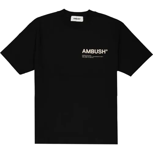 Cotton T-Shirt with Logo Detail , female, Sizes: XS - Ambush - Modalova