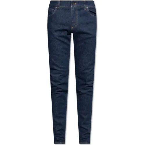 Skinny Fit Jeans , Herren, Größe: S - Dolce & Gabbana - Modalova