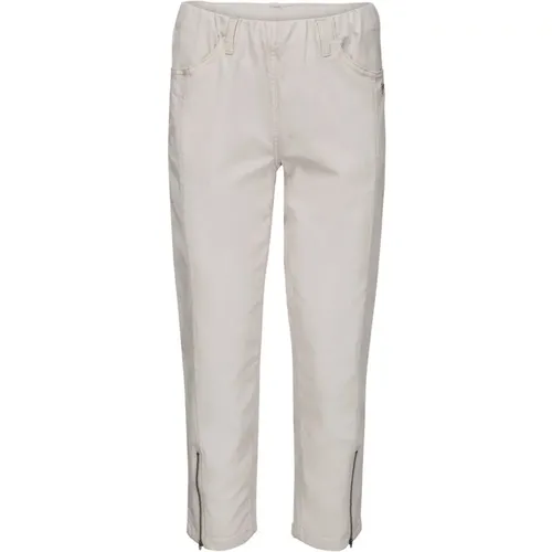 Cropped Trousers , female, Sizes: 6XL, M, 3XL, 4XL, 5XL, 2XL, L, XL, S - LauRie - Modalova