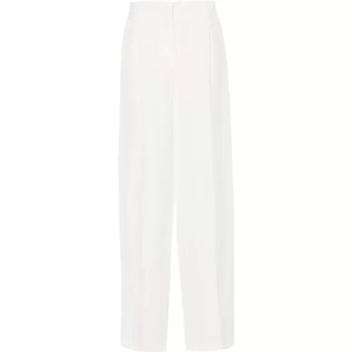 Pleat Detail Trousers , female, Sizes: M - Msgm - Modalova