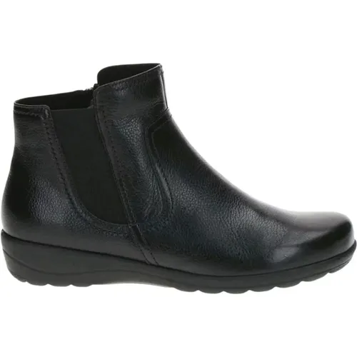 Schwarze Geschlossene Booties Stiefeletten Damen , Damen, Größe: 37 EU - Caprice - Modalova