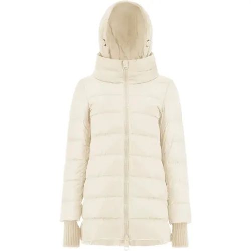 Weiße Nylon Daunenjacke , Damen, Größe: XS - Herno - Modalova