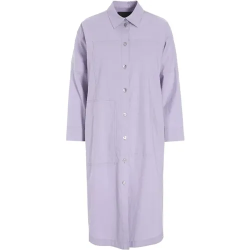 Lavender Sky Cotton Shirt Dress , female, Sizes: M - Bitte Kai Rand - Modalova