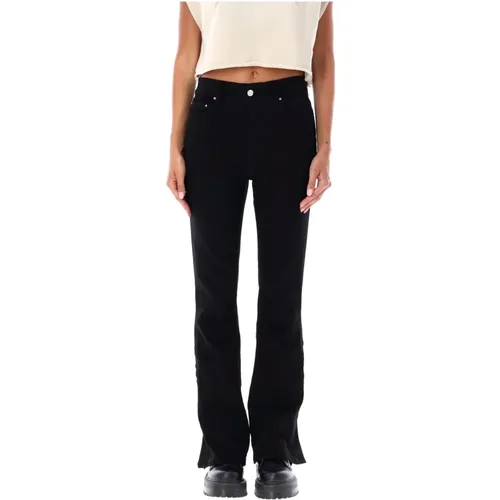 Schwarze Kick Flare Denim Jeans , Damen, Größe: W27 - Amiri - Modalova