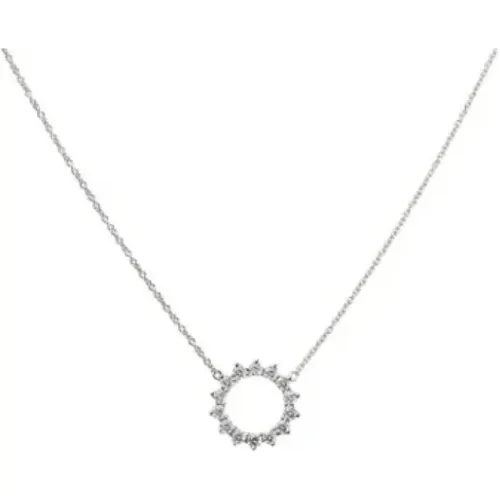 Pre-owned Platinum necklaces , female, Sizes: ONE SIZE - Tiffany & Co. Pre-owned - Modalova