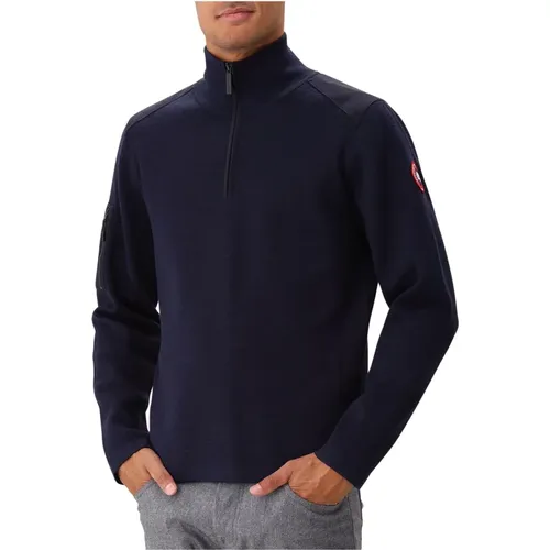 Marineblauer Zip-Sweater Stilvoll - Canada Goose - Modalova