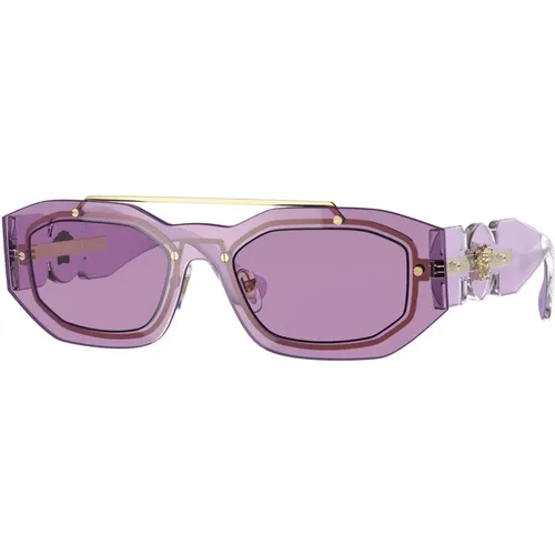 Violet Sunglasses VE 2235 , male, Sizes: 51 MM - Versace - Modalova