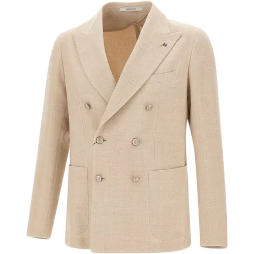 Herren Beiger Blazer , Herren, Größe: XL - Tagliatore - Modalova