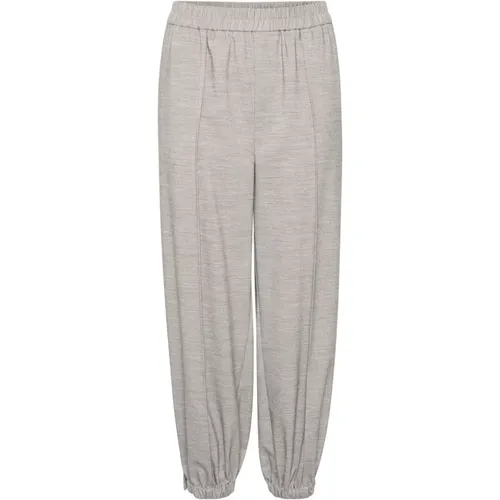 Lässige Passform Track Pants Granite Melange , Damen, Größe: M - InWear - Modalova