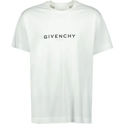 Logo Print Rundhals T-shirt , Herren, Größe: S - Givenchy - Modalova