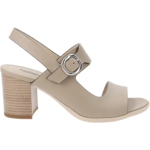 High Heel Leather Sandals , female, Sizes: 4 UK - Nerogiardini - Modalova