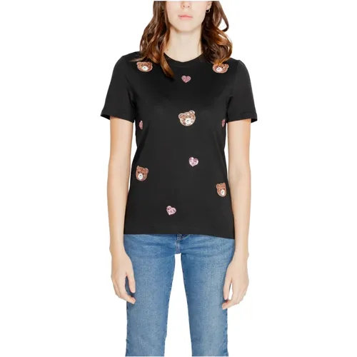 Bear Top T-Shirt Damen Herbst/Winter , Damen, Größe: M - Only - Modalova