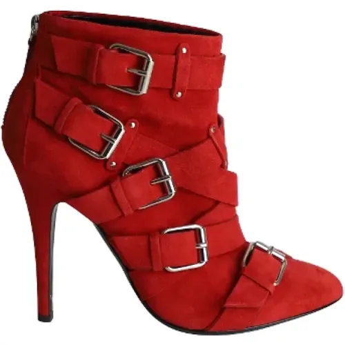 Pre-owned Suede boots , female, Sizes: 7 1/2 UK - Giuseppe Zanotti Pre-owned - Modalova