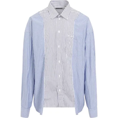 White Cotton Shirt Aw24 Style , male, Sizes: S, M - Balenciaga - Modalova