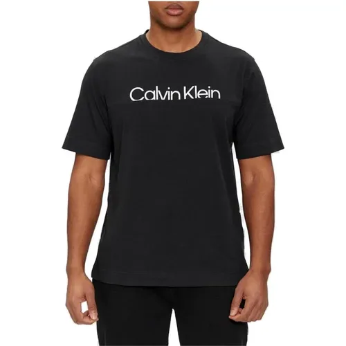 Print Cotton T-Shirt , male, Sizes: L, XL, S, 2XL, M - Calvin Klein - Modalova