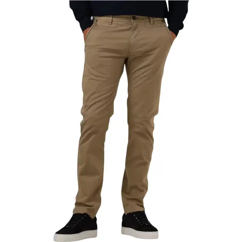 Braune Chino Stretch Twill Hose , Herren, Größe: W32 L36 - PME Legend - Modalova