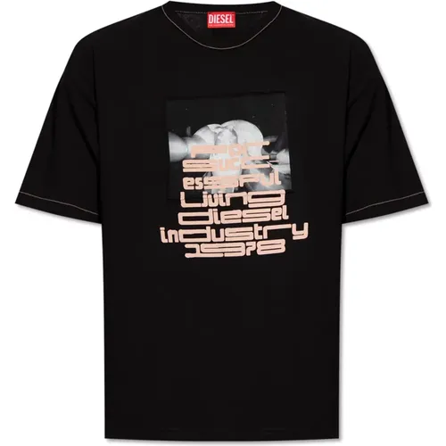 T-Boxt T-Shirt mit Logo , Herren, Größe: XL - Diesel - Modalova