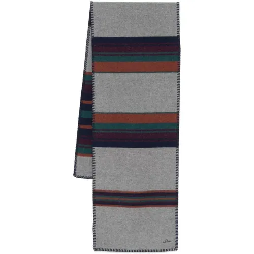 Striped Wool Scarf , male, Sizes: ONE SIZE - Paul Smith - Modalova