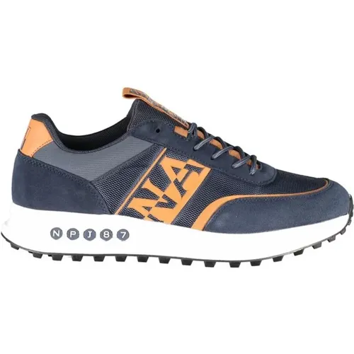 Printed Sneakers with Laces and Contrast Details , male, Sizes: 6 UK, 10 UK - Napapijri - Modalova