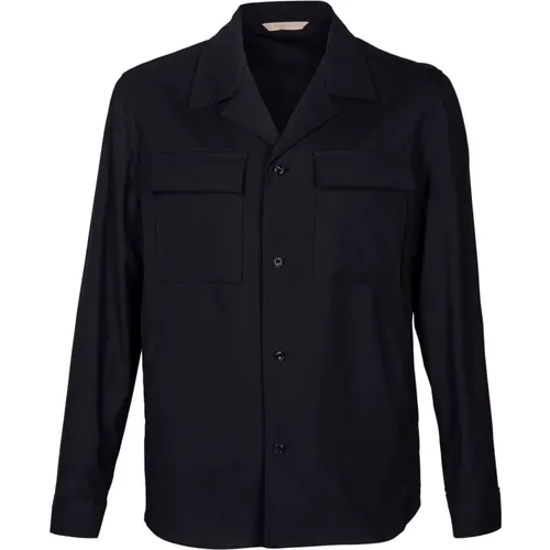 Field Jacket in Virgin Wool , male, Sizes: L - Briglia - Modalova