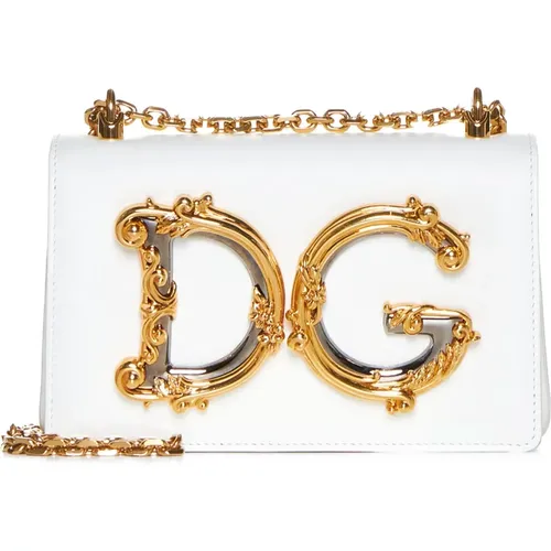 Weiße Taschen mit DG-Logo - Dolce & Gabbana - Modalova