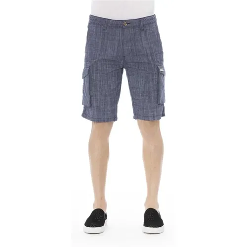 Cargo Baumwollshorts mit Logo-Detail , Herren, Größe: W38 - Baldinini - Modalova