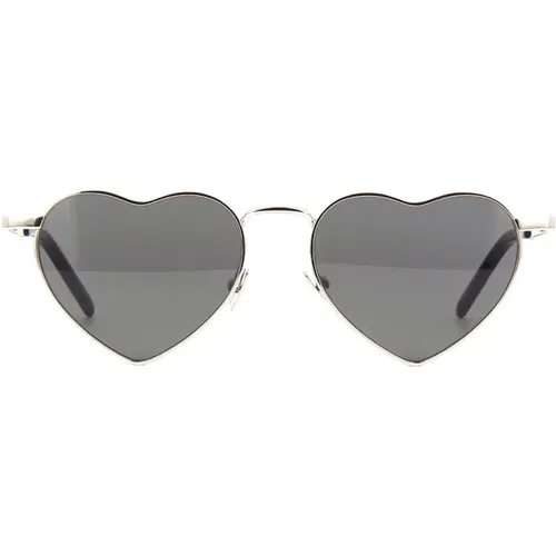 Luxuriöse Metallic Sonnenbrille für Frauen , Damen, Größe: 52 MM - Saint Laurent - Modalova