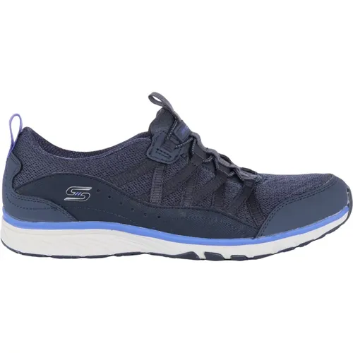 Navy Sports Shoes Women , male, Sizes: 4 UK - Skechers - Modalova