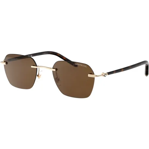 Stylish Sunglasses Mb0270S , male, Sizes: 51 MM - Montblanc - Modalova